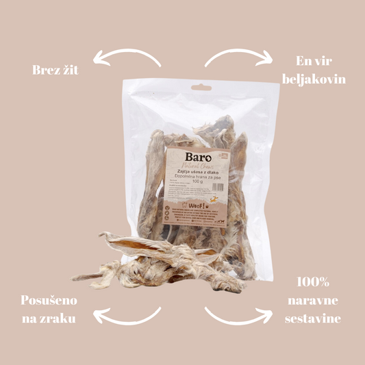 Zajčja ušesa z dlako - Baro