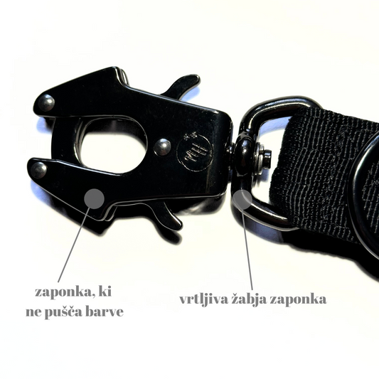 Povodec Niahugo z žabjo zaponko moder