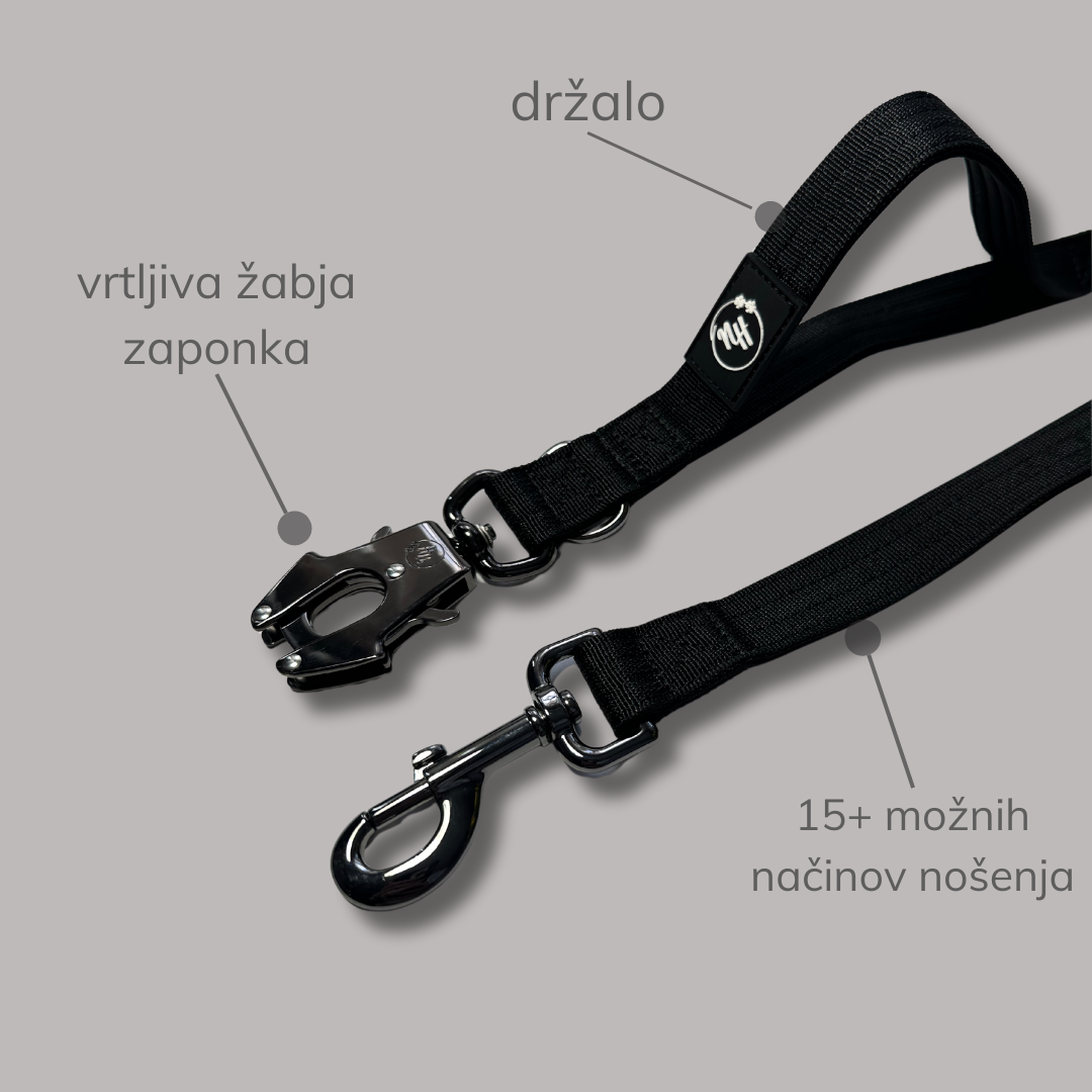 Prostoročen preklopni povodec (handsfree) Nia in Hugo