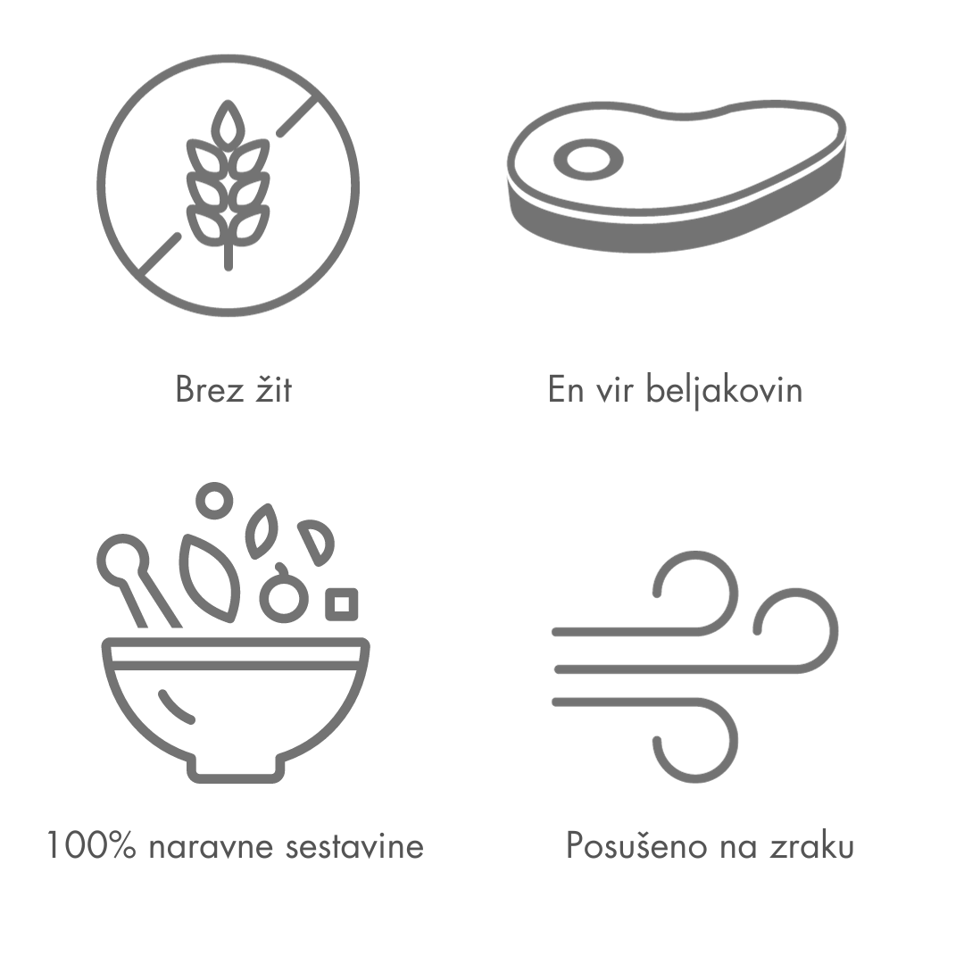 Zajčja ušesa z dlako - Baro Natural Chews