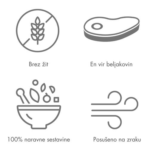 Priboljški za pse Goveja pljuča - Baro Natural Chews